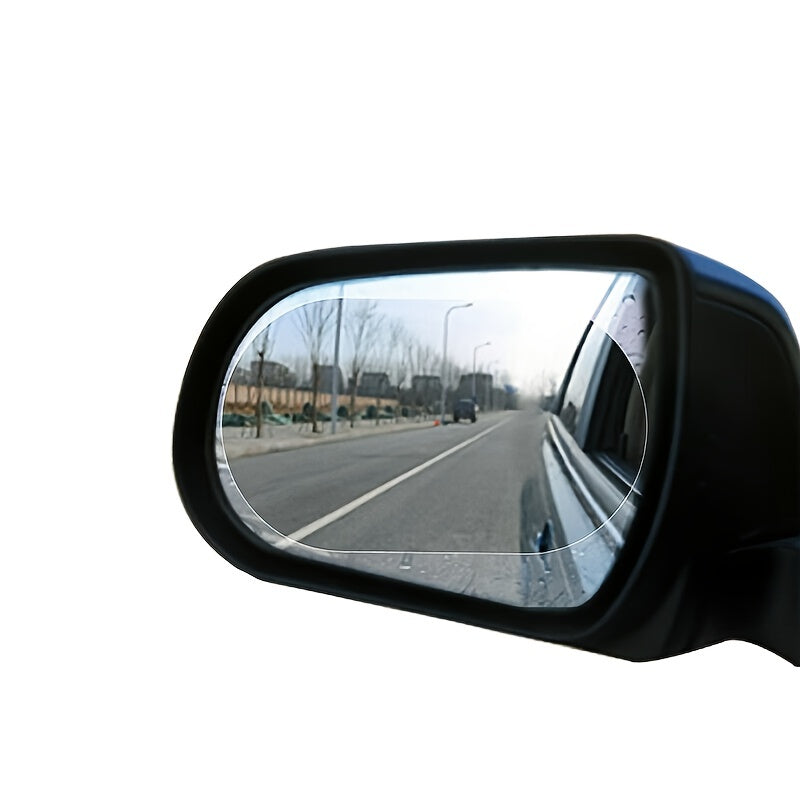 4pcs Car Rearview Mirror Films Anti-Rain Fog Waterproof PET Clear Film Accessories