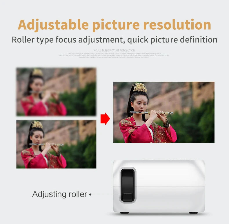 Home Theater YG300 Mini Projector Support 1080P Decoding Built-in Audio LED Projector for Smartphone Notebook 3D Glasses As Gift