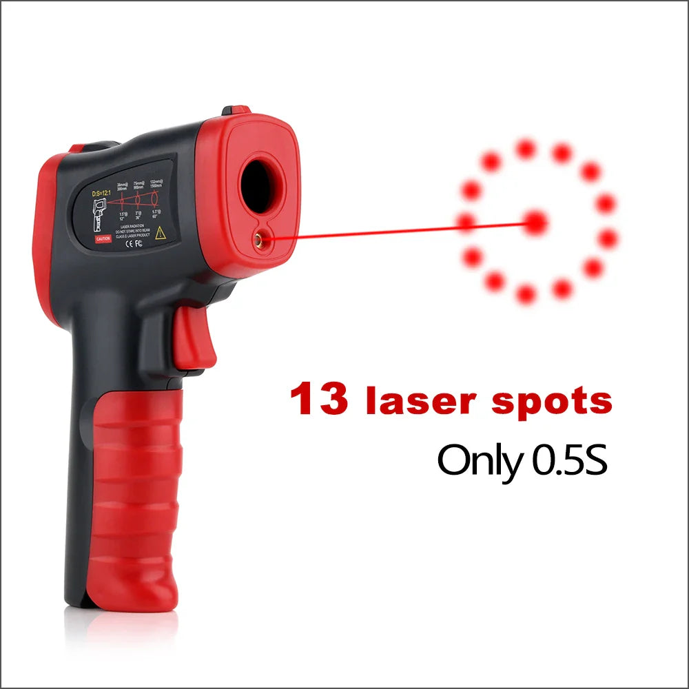 RZ Non-Contact Infrared Thermometer Temperature Meter Gun 0-600C Handheld Digital Industrial Outdoor Laser Pyrometer Thermometer