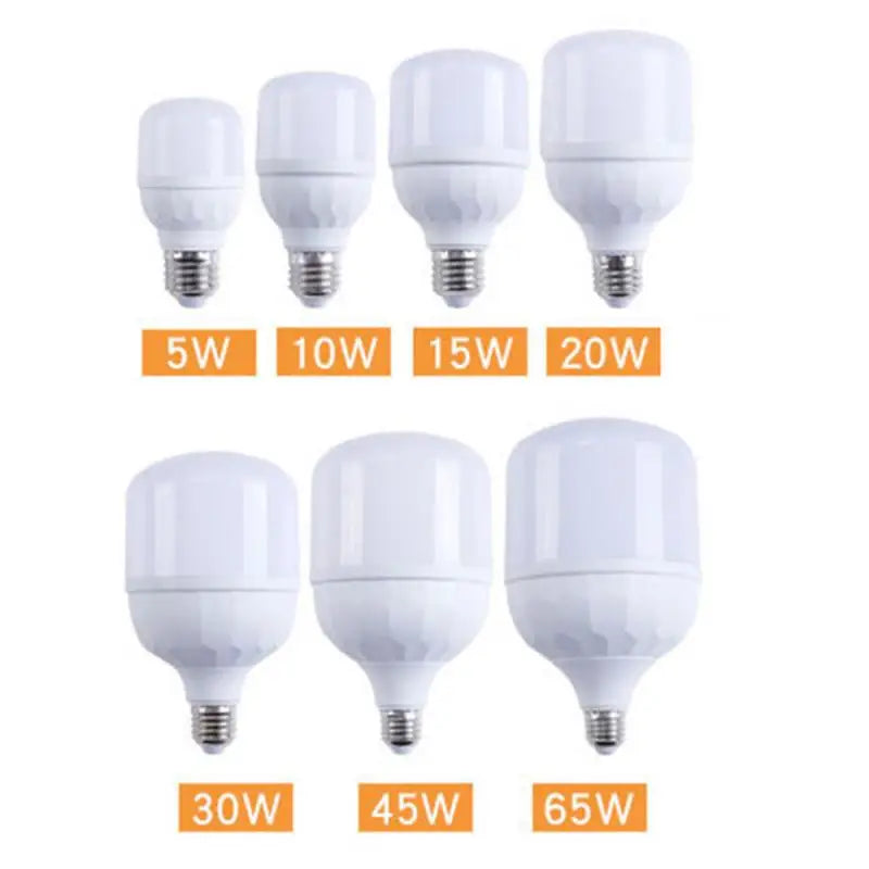 Household LED Light Bulb Energy-saving E27 6500k Cold White Light 220V40W Real Power Light Bulb
