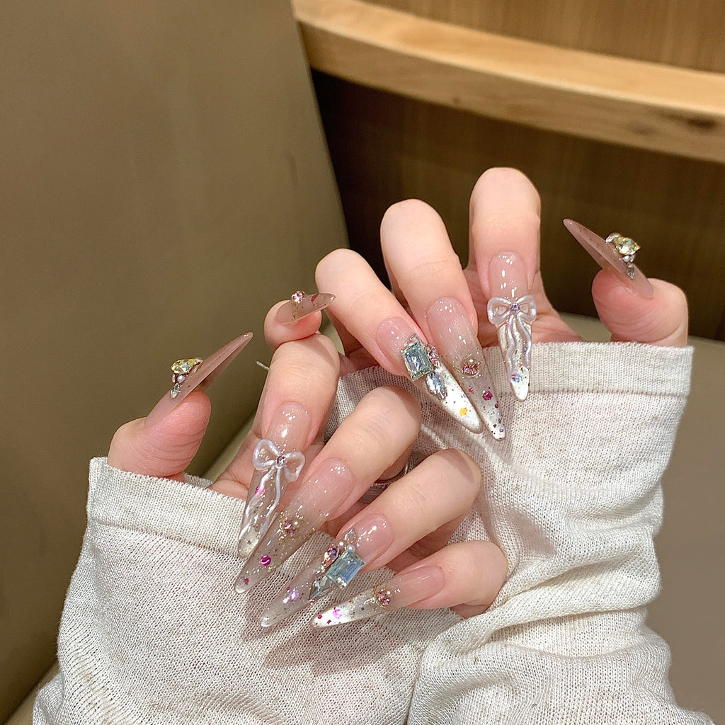 Glam Sparkle Stiletto Press-On Nails