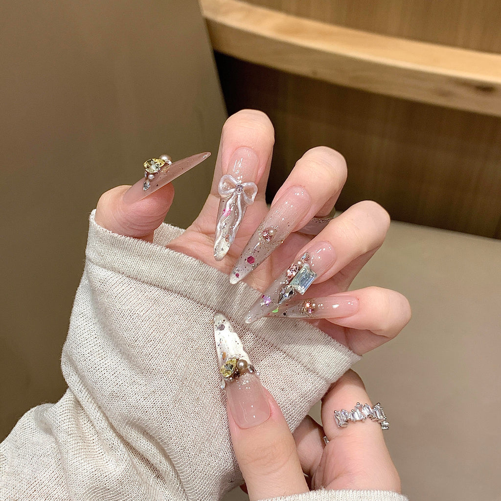 Glam Sparkle Stiletto Press-On Nails