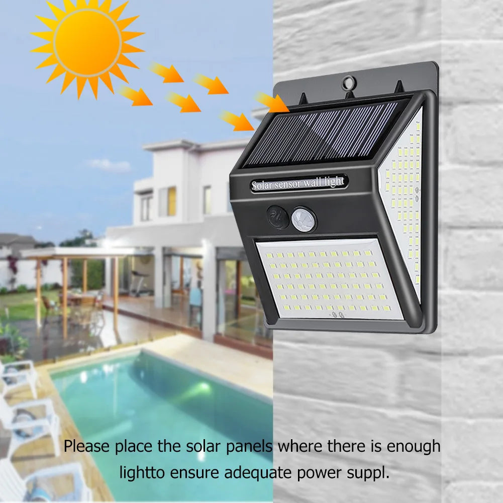 NEW Multifunctional Solar Lamp Outdoor Decoration Solar Light IP65  Waterproof Sunlight Powered Spotlight with Motion Sensor