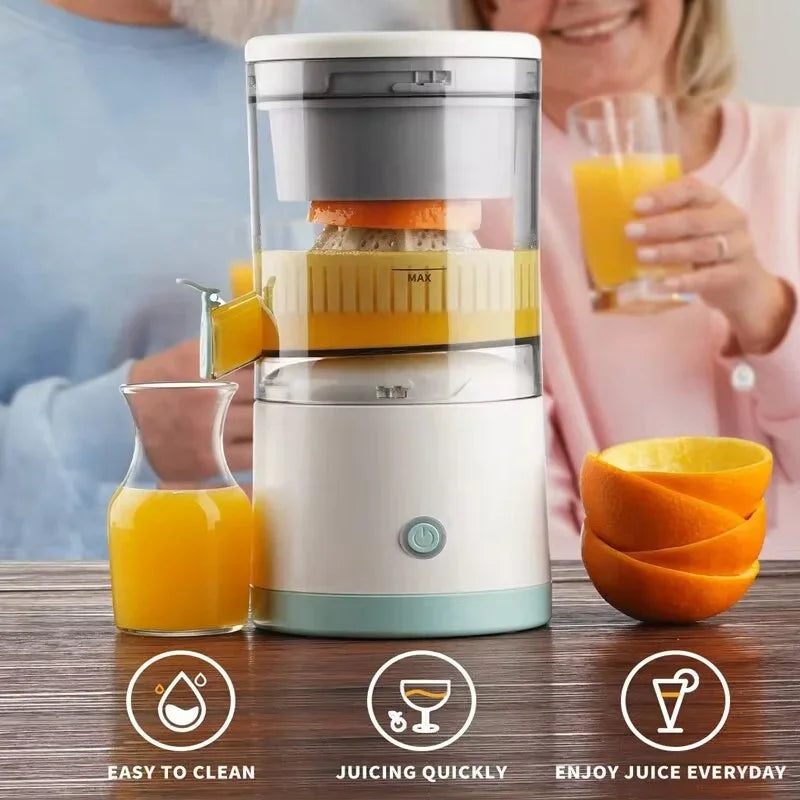 Fully Automatic Fruit Juicer Extractor Portable Juice Machine with Residue Separation Bidirectional Spiral for Home Use