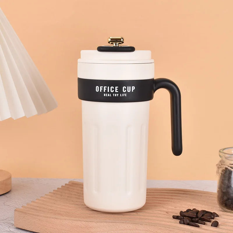 New Stainless Steel Intelligent Temperature Display Accompanying Water Cup Coffee Cup Portable Rope Direct Drinking Thermos Cup