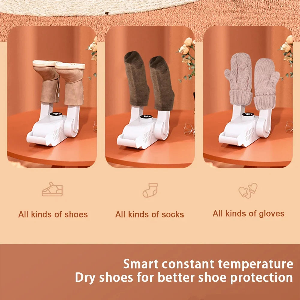 New Shoes Dryer Machine Folding Smart Constant Temperature Fast Dryer Heater Deodorizer Dehumidifier Device Boots Drier Machine
