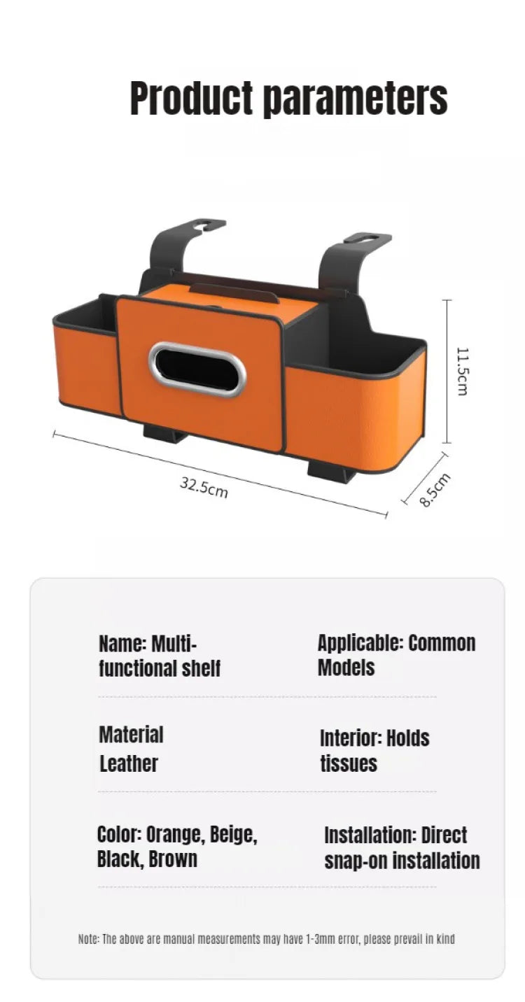 Hanging Seat Hook Cup Holder Storage Bag Universal Car Seat Back Organizer Multi-Function Hanging