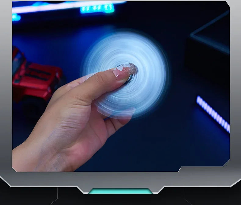 Multi Functional Folding Dual Form Decompression Gyro Gun Shaped Lighter with Creative Deformation and Windproof Red Flame