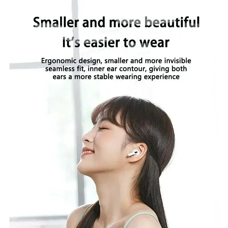Pro4 AirPods Wireless earphones Dual Ear In Ear headphones Ultra Long Standby Running Bass Sports earburds music headset with Mic