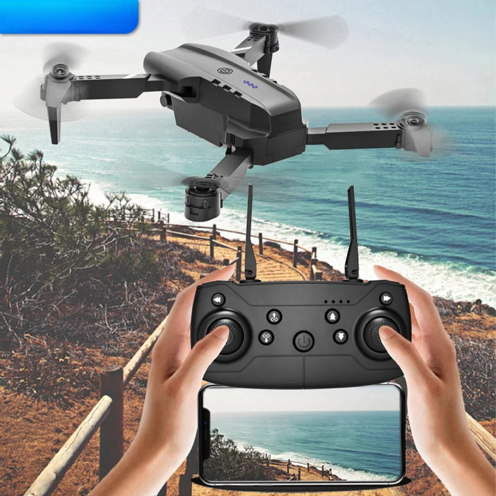 E99 Folding Drone Quadcopter Remote Control Handle Four Axis Aircraft HD 4K Photography UAV Altitude Fixation