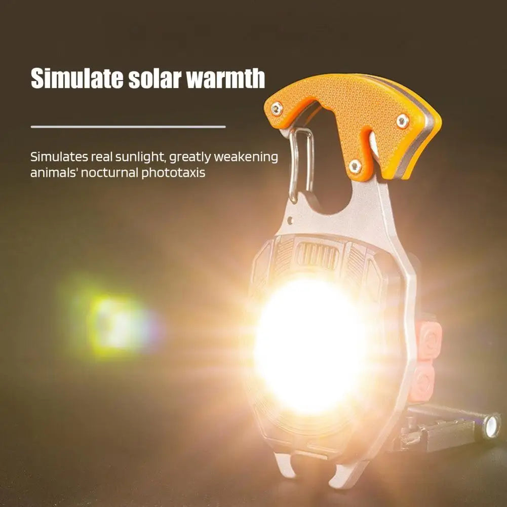 LED Keychain with Screwdrivers Bottle Opener Camping Work Light Emergency Lighting  High Lumens Super Bright Mini Flashlight