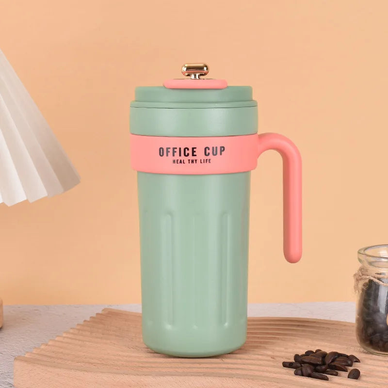 New Stainless Steel Intelligent Temperature Display Accompanying Water Cup Coffee Cup Portable Rope Direct Drinking Thermos Cup