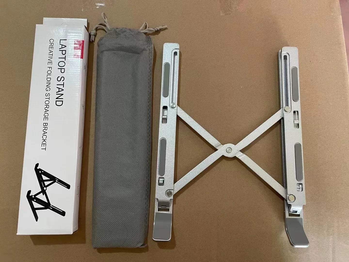 Free Shipping Laptop Stand Aluminum Alloy Computer Desktop Tablet Stand  Folding And Lifting Portable Heat Dissipation Bracket