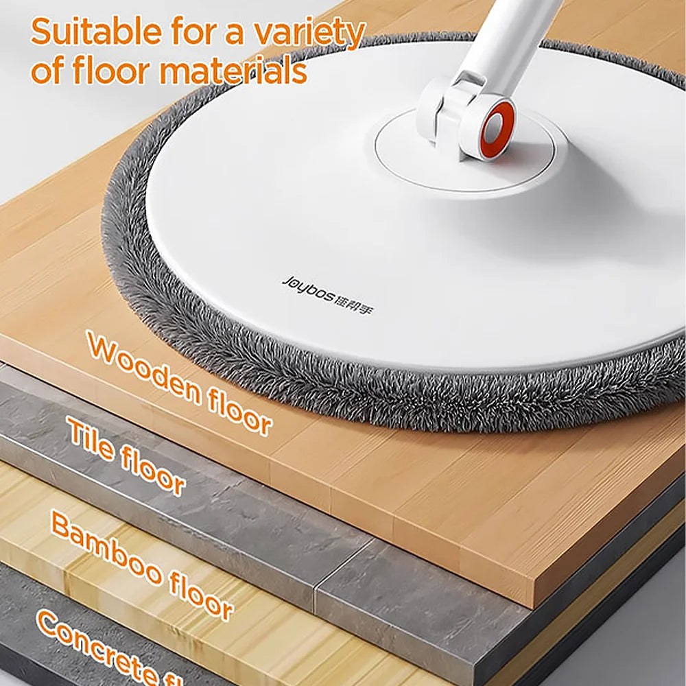 Joybos Clean Dirty Separation 360 Spin Mop Bucket Set and Wringer with Three Types Mop Heads mops clean floor