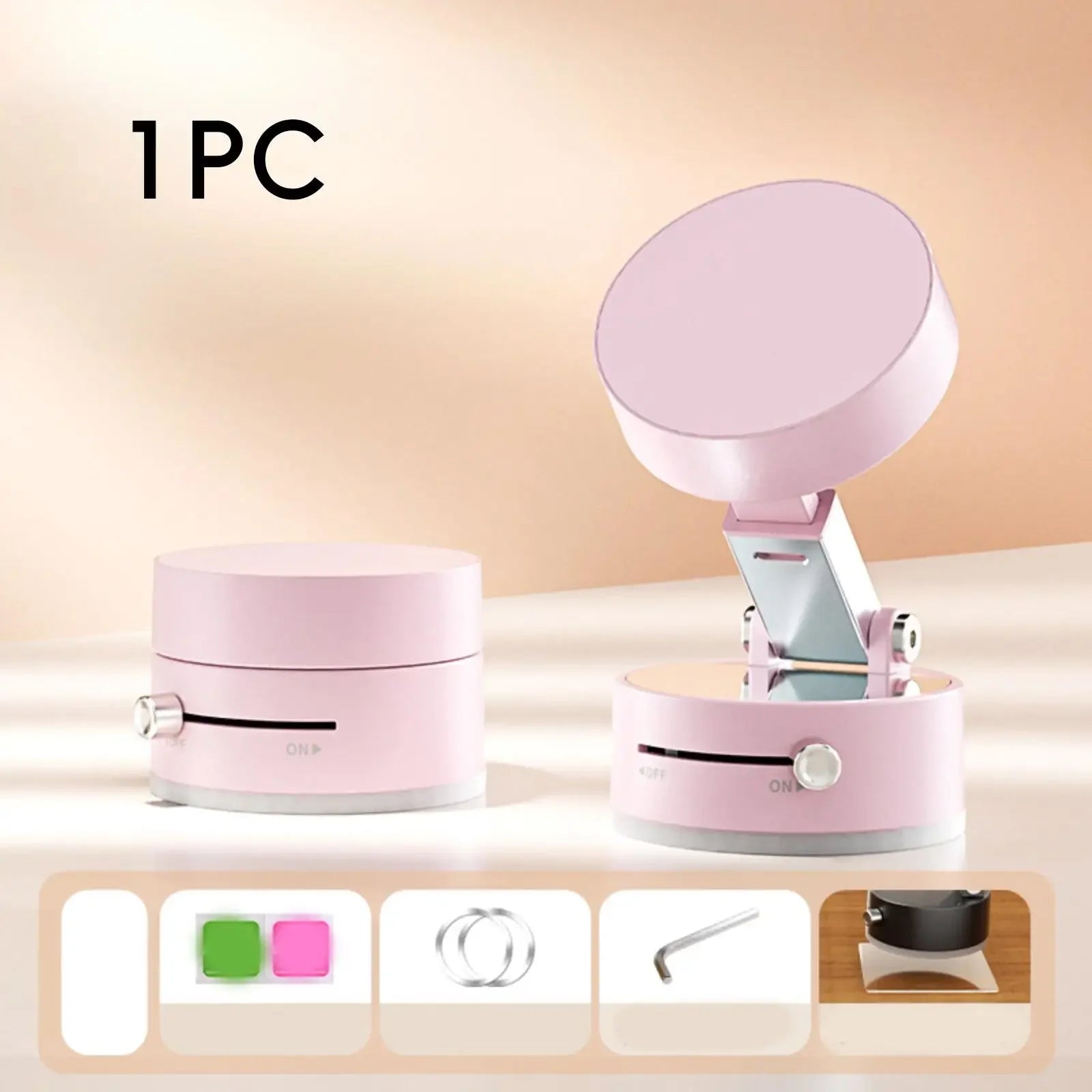 Professional Car Phone Holder with Strong Vacuum Suction Simple Install Adjustable Angle Phone Stand Mount for Vehicle