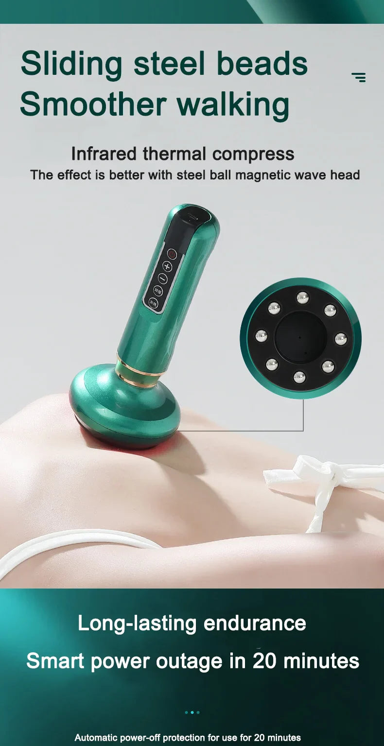 Electric multi-functional heating meridian dredging and absorbing device intelligent negative pressure heat compressor