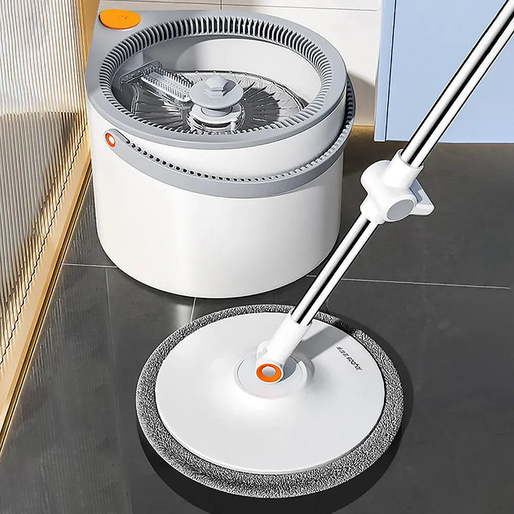 Joybos Clean Dirty Separation 360 Spin Mop Bucket Set and Wringer with Three Types Mop Heads mops clean floor