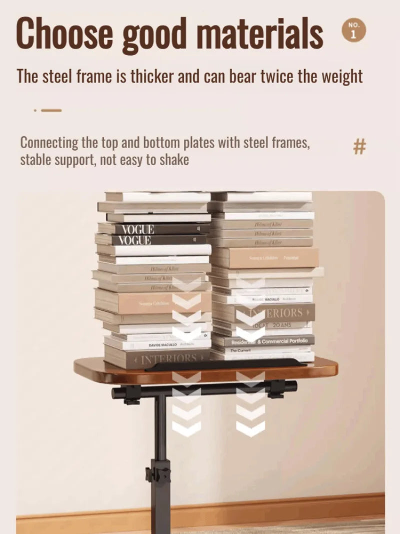 Dormitory Bedside Table Household foldable Mobile Lift Computer Desk Portable livingroom side table Bedroom Lazy Laptop Desk