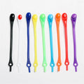 12pcs Silicone Shoelaces Round Elastic Shoe Laces Safty No Tie Shoelace For Men Women children All Sneakers Fit Strap Shoe Laces