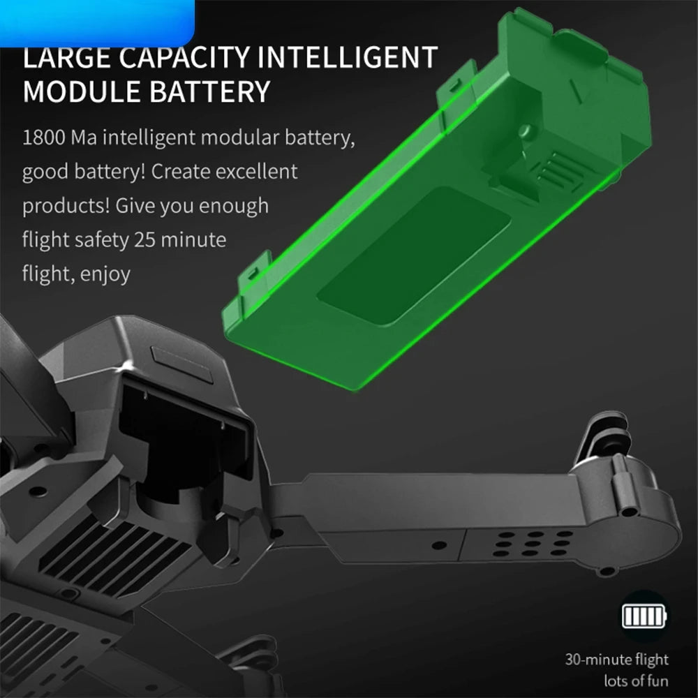 E99 फोल्डिङ ड्रोन क्वाडकोप्टर रिमोट कन्ट्रोल ह्यान्डल फोर एक्सिस एयरक्राफ्ट HD 4K फोटोग्राफी UAV अल्टिट्यूड फिक्सेसन 