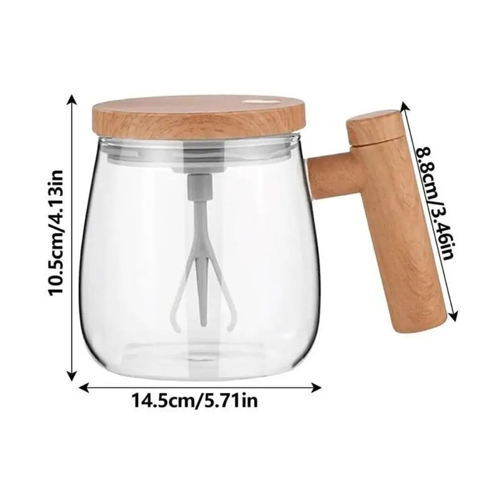 400ml Durable Self Stirring Mug Rechargeable Portable Coffee Cup with Lid Electric Mixing Cup