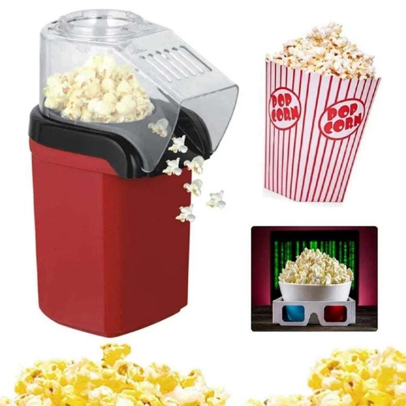 Popcorn Machine High Popping Rate Fully Automatic Popcorn Machine Electric Air Popper Mini Popcorn Machine for Home Kitchen