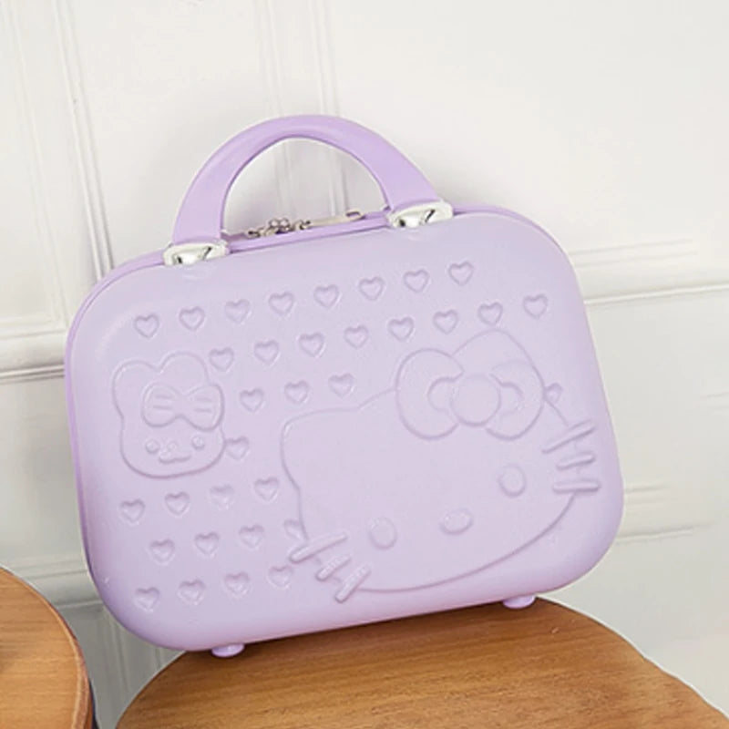 1PC Kt Cat Zipper Cosmetic Bag Ins High Value Travel Bag Large Capacity Waterproof 14 Inch Case Storage Box Gift Festival