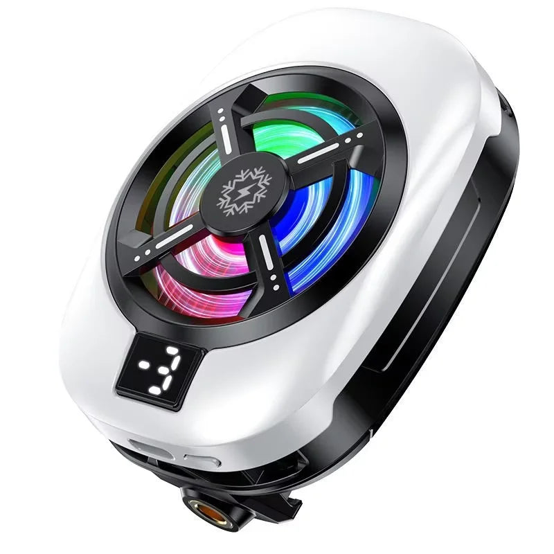 Mobile Phone Backclip Heat Sink Semiconductor Digital Display Cooling Radiator Live Streaming Artifact Game Cooler For Iphone 16