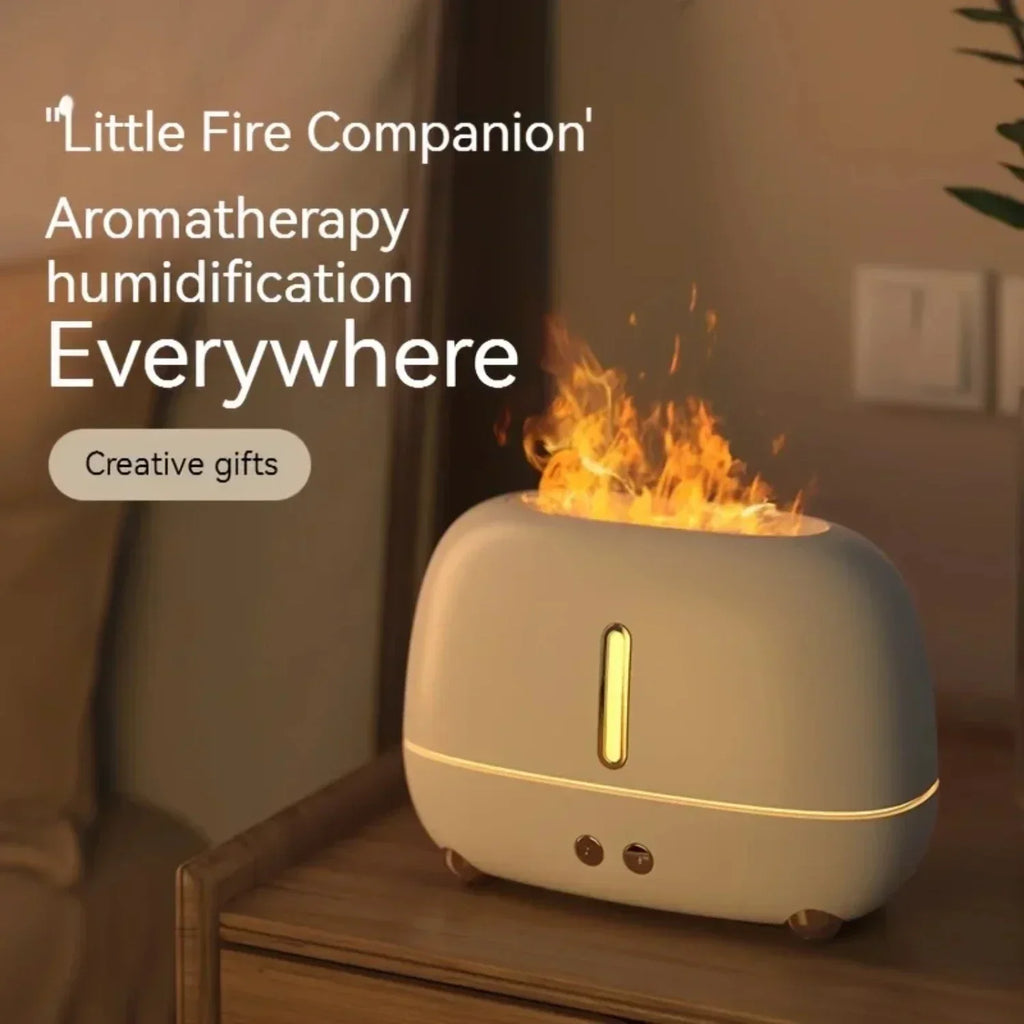 ‌2025 New USB Essential Oil Diffuser - Flame LED Humidifier for Baby Room, Office Desk, Gift Idea