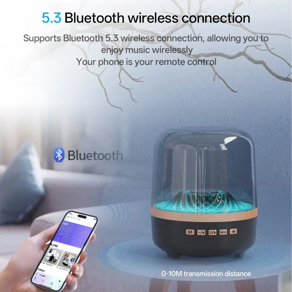 Portable Wireless Soundbar Bluetooth 5.3 Home Theater Speaker Subwoofer Hi-Fi Acoustic Breathing Lamp for Android IOS