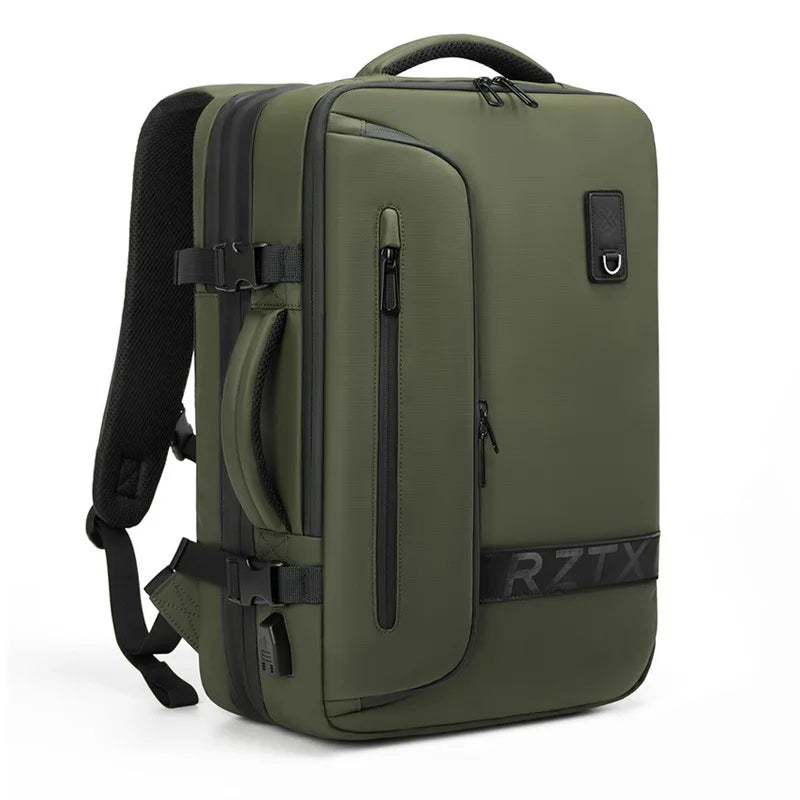 Travel Men Expanded Laptop Backpack vacuum compression hiking Backpack USB charging Business Large Capacity Backpack For Pumps