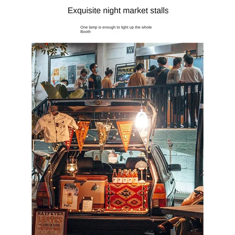 B50B-505A Camping Light Outdoor Camping Light Rechargeable Tent Light Emergency LED Bulb