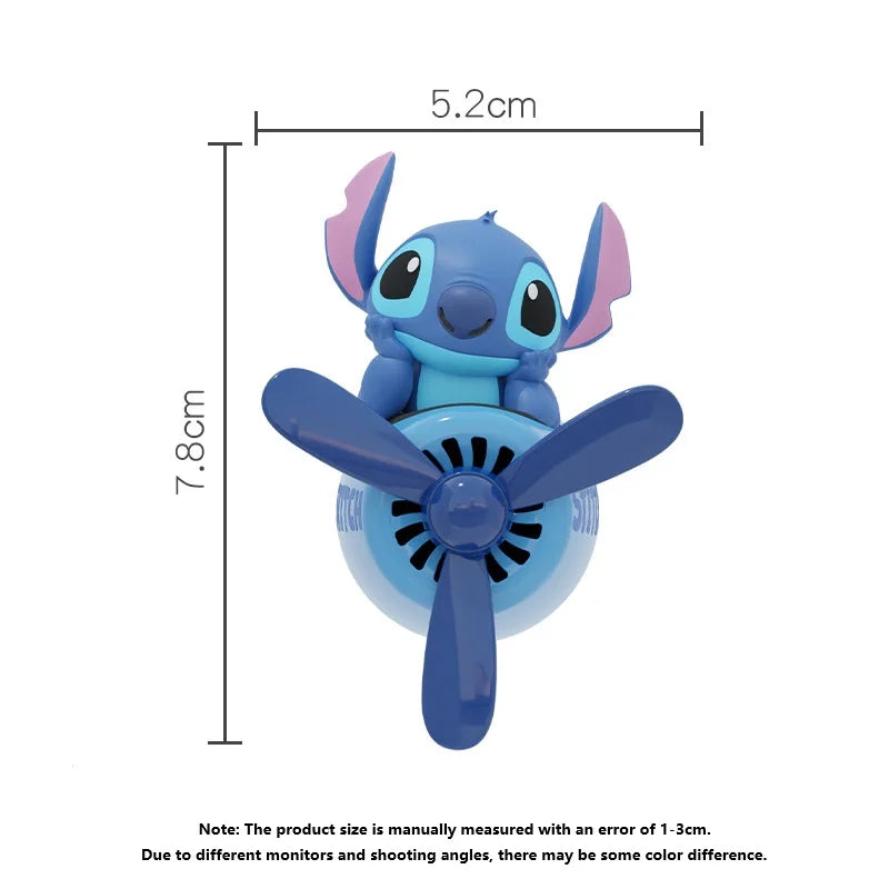 Disney Stitch Toy Story Alien Air Freshener Car Perfum Cute Propeller Outlet Aromatherapy Vent Diffuser for Car Interior Decor