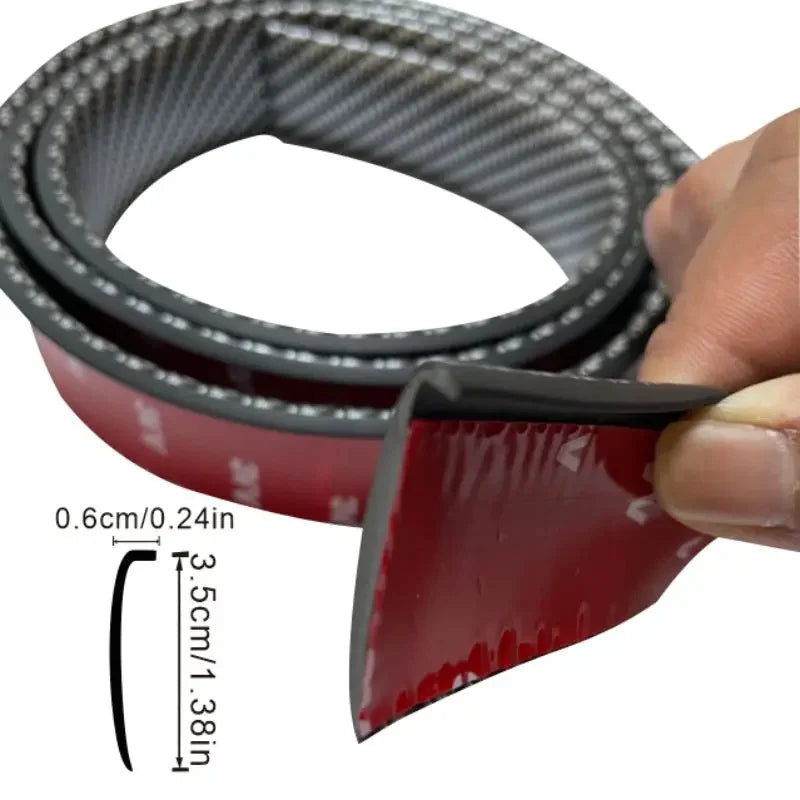 1.5 Meters Car Fender Flares Arches Wing Expander Arch Eyebrow Mudguard Lip Body Kit Protector Cover Mud Guard Accessories