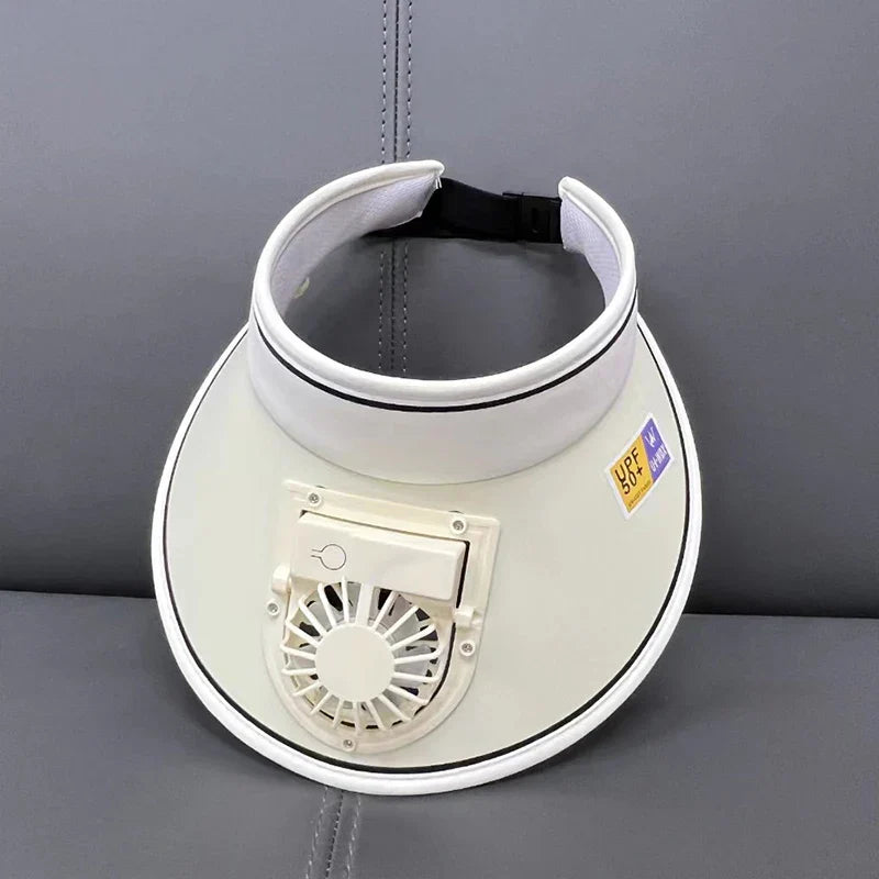 Breathable Cooling Fan Hat Sunscreen Fan Sun Visor Hat Fishing Hat Cooling Peaked Cap Hat Usb Charging Hat Fan For Sport Sunhat