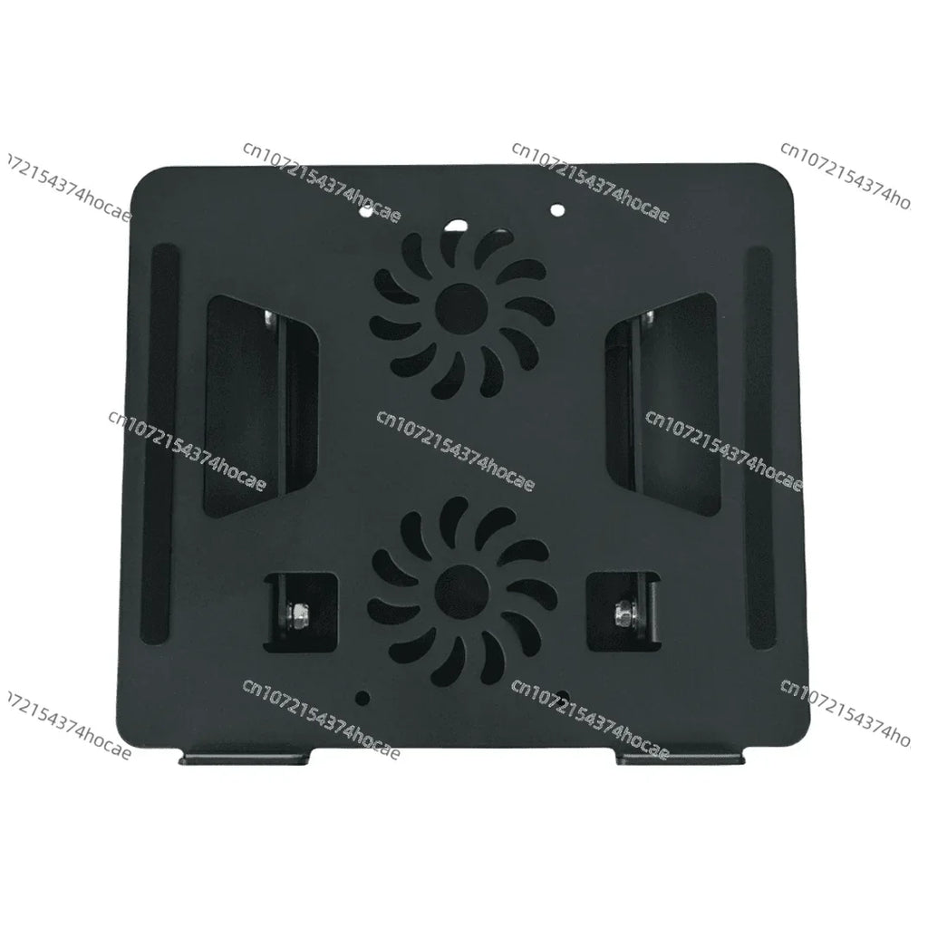 Metal Adjustable Laptop Holder 360 Degree Rotating Laptop Cooling Holder Foldable Laptop Lifter Holder with Dual Fans