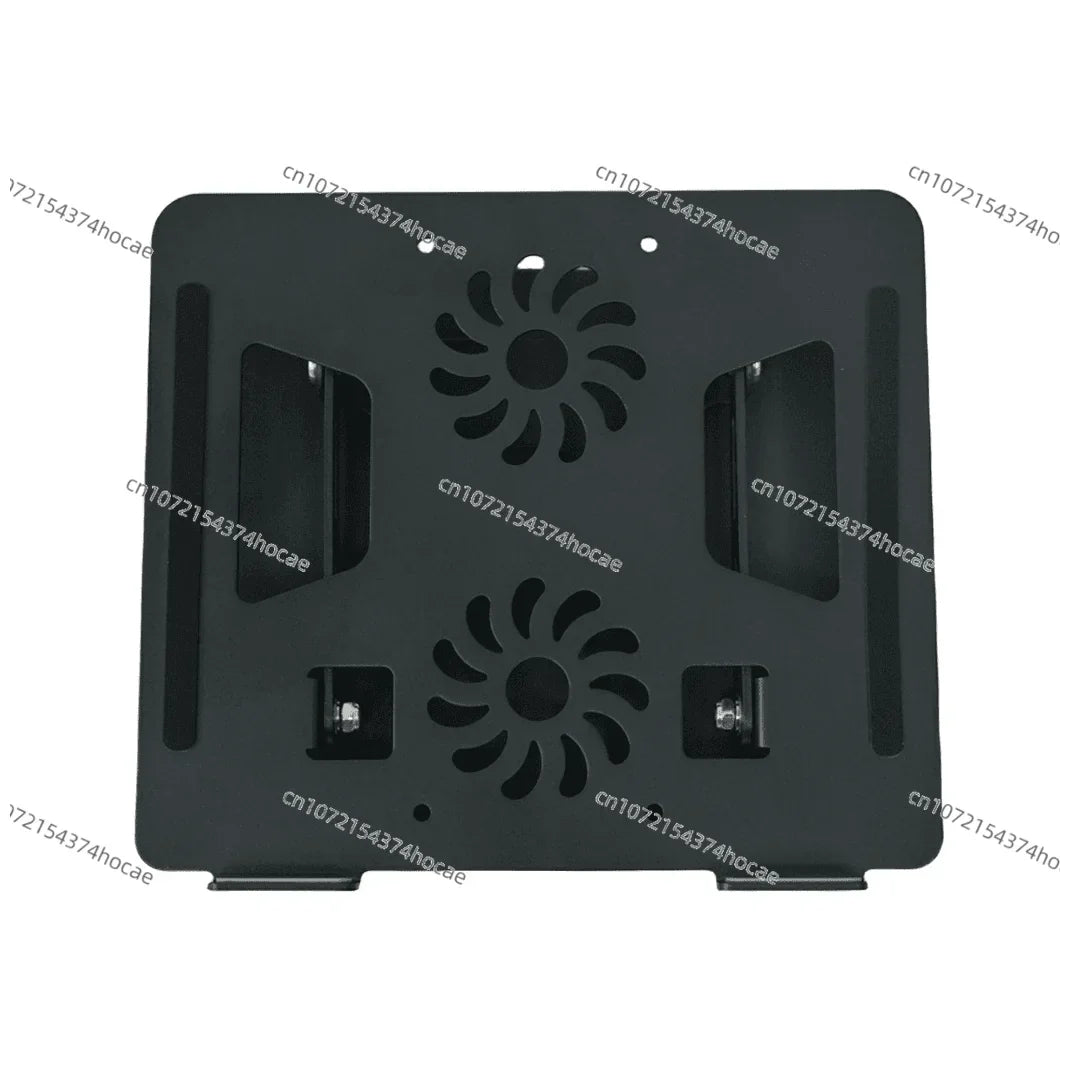 Metal Adjustable Laptop Holder 360 Degree Rotating Laptop Cooling Holder Foldable Laptop Lifter Holder with Dual Fans