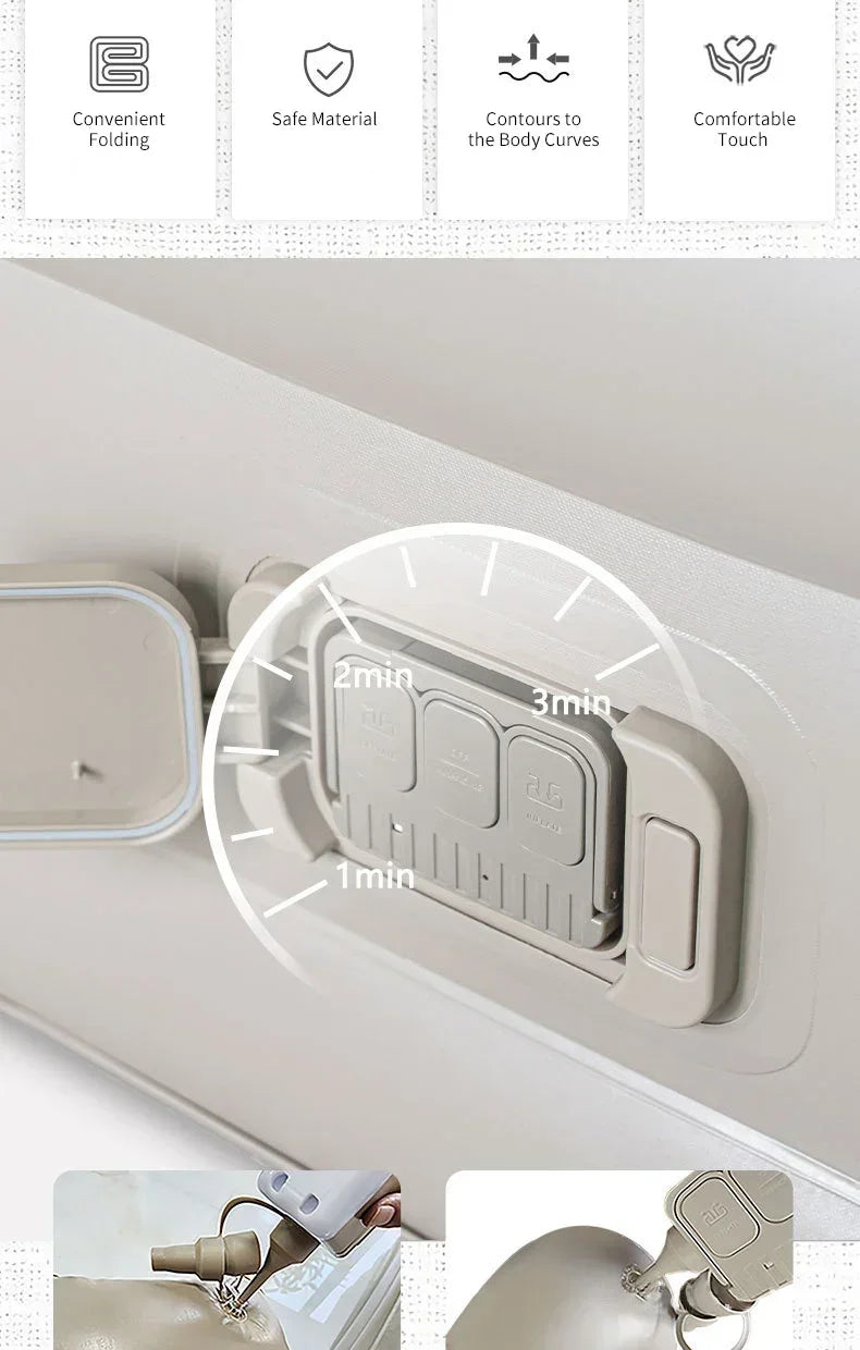 New Air Mattress Built-in Pump Self-inflating Mat Cushion Outdoor Tent Inflatable Bed Double sleeping Pad For Camping or Indoor