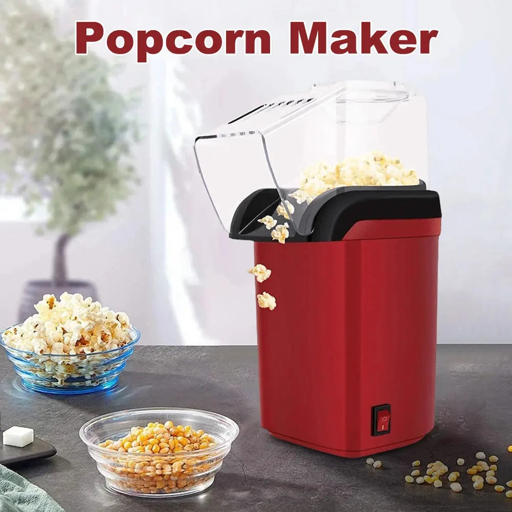 Popcorn Machine High Popping Rate Fully Automatic Popcorn Machine Electric Air Popper Mini Popcorn Machine for Home Kitchen