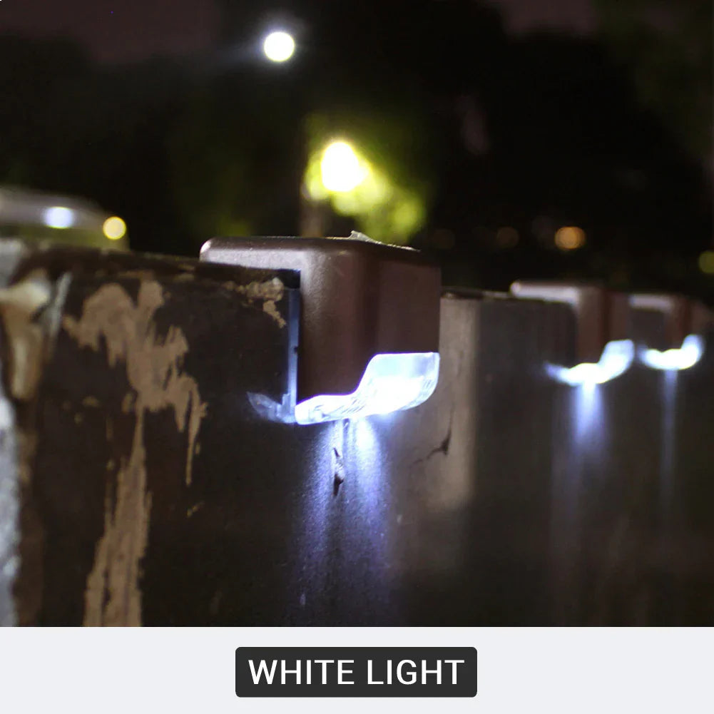 LED Solar Lights Outdoor Garden Lights IP65 Waterproof Solar Step Deck Light Lamp Sunlight Courtyard Decor Solar Garden Lights