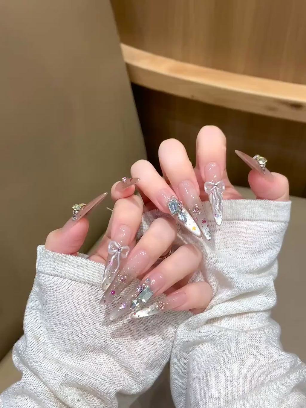 Glam Sparkle Stiletto Press-On Nails